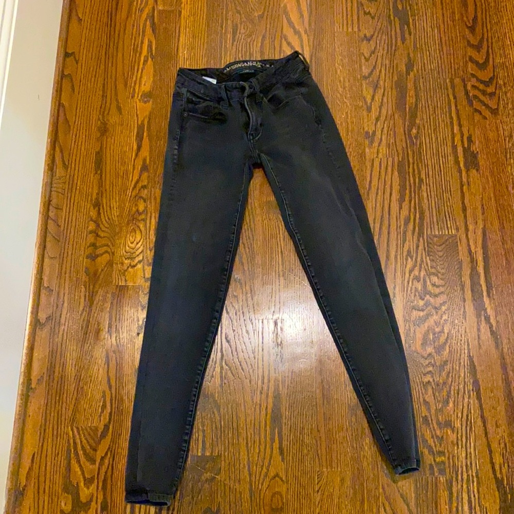 American Eagle black skinny jeans